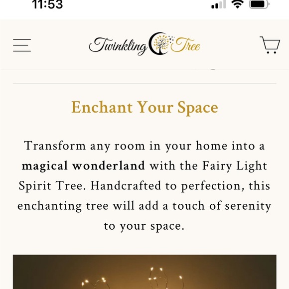 NIB Set of 2 Twinkling Tree Fairy Spirit Light Tree - Picture 6 of 12